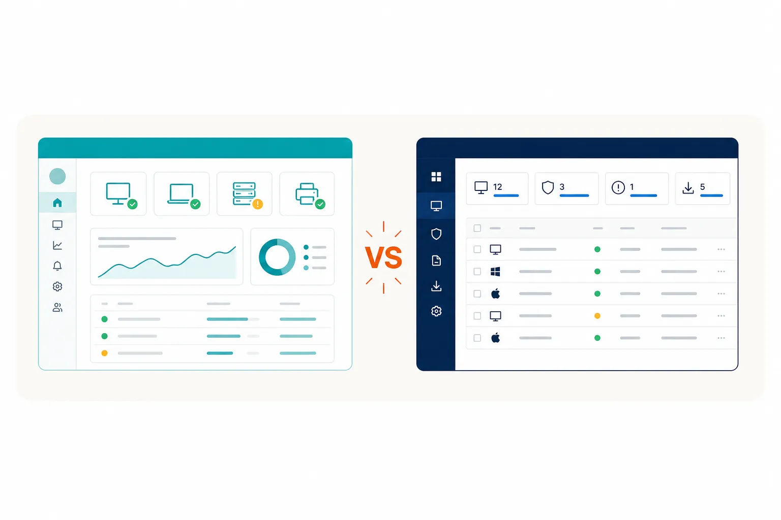Atera vs Datto RMM comparison hero banner