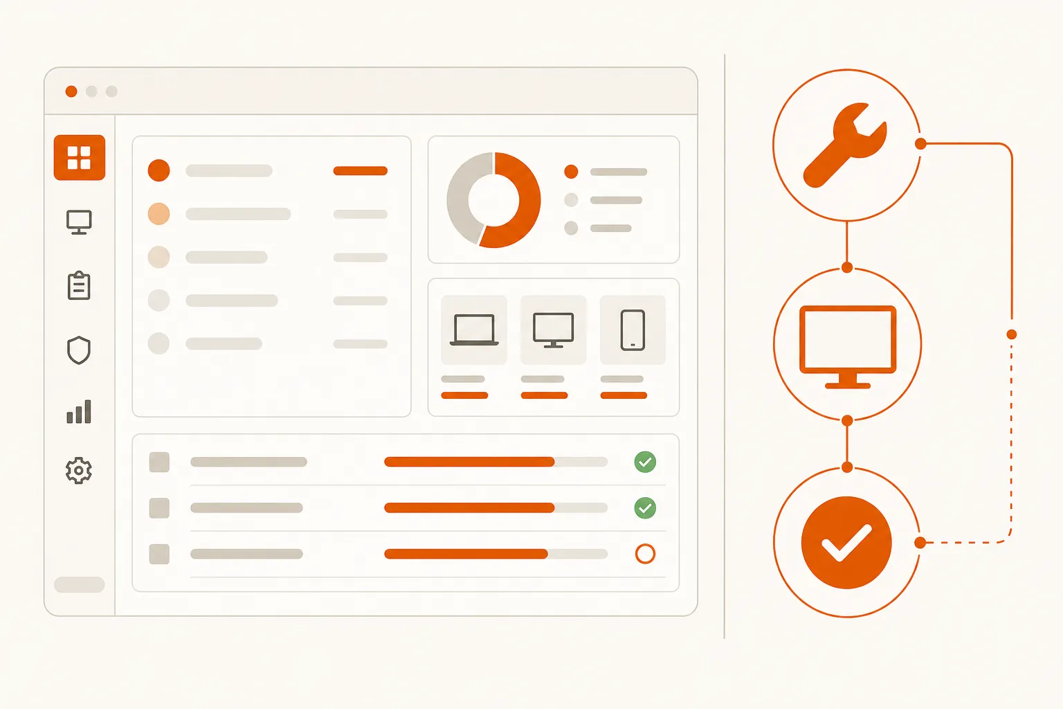 Best MSP software 2026 - editorial illustration of MSP operations dashboard