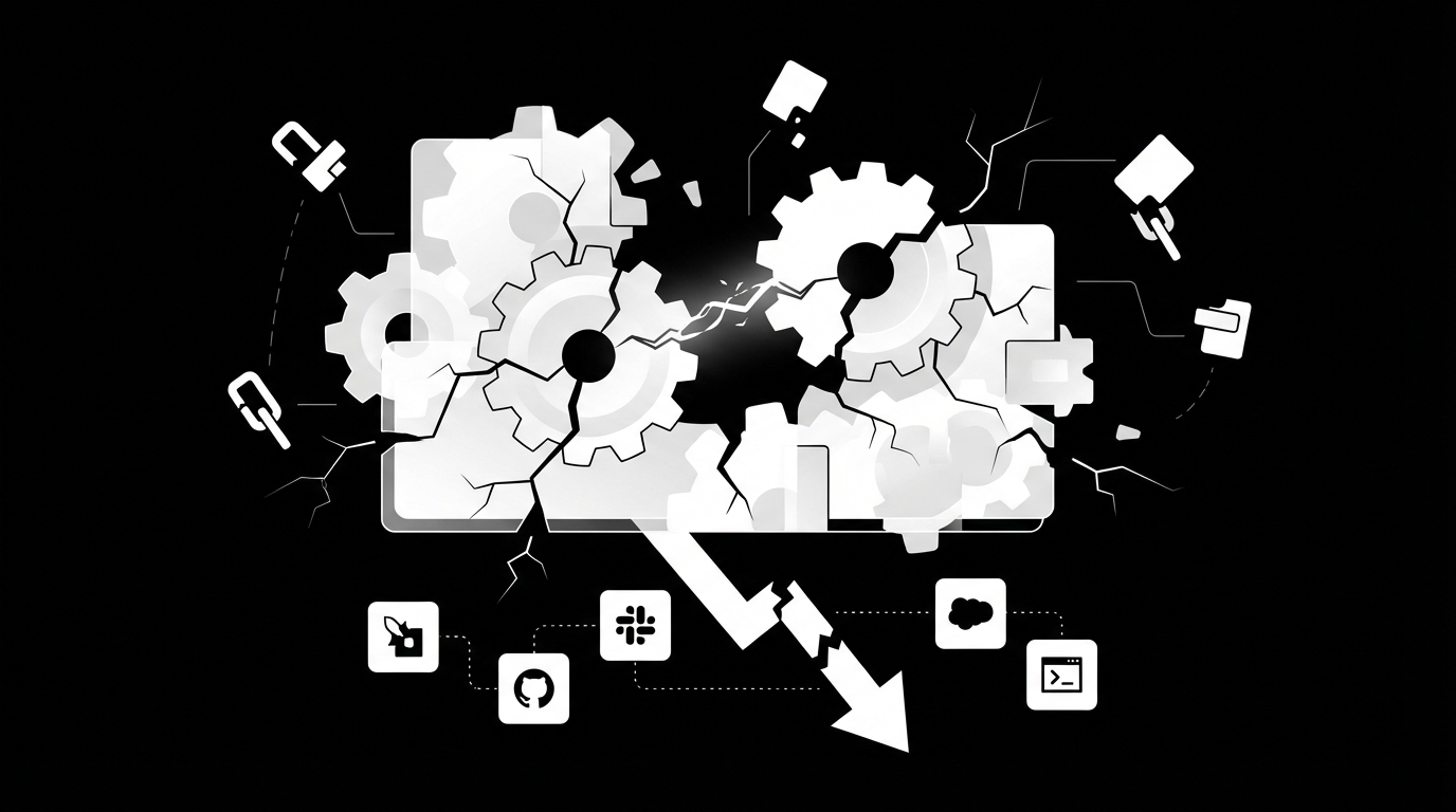 Why Most Multi-System Automation Breaks Before It Delivers Value concept illustration - Tyqra AI