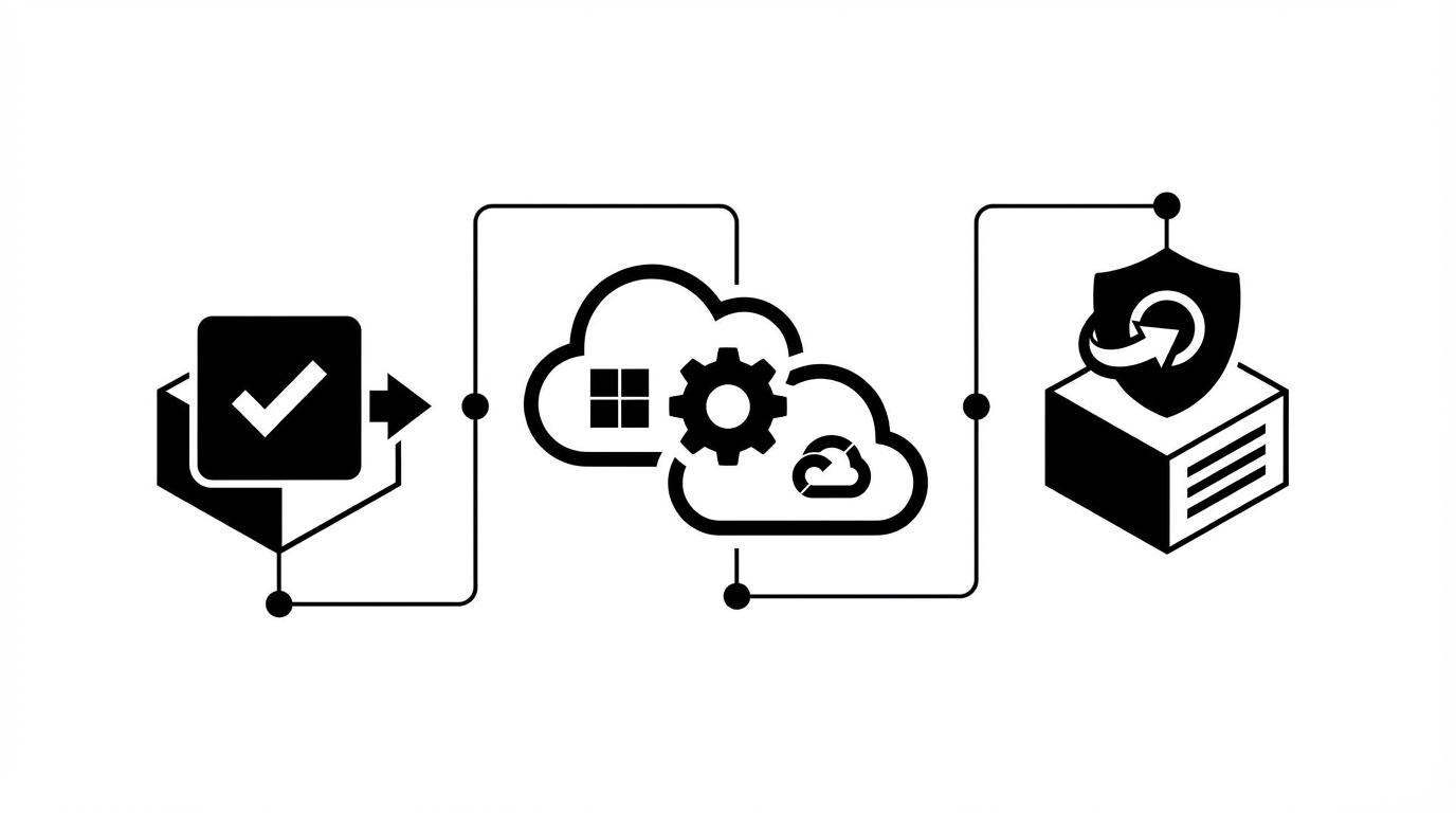 An Approval-First, Cross-Stack Approach in M365 or Google Workspace concept illustration - Tyqra AI