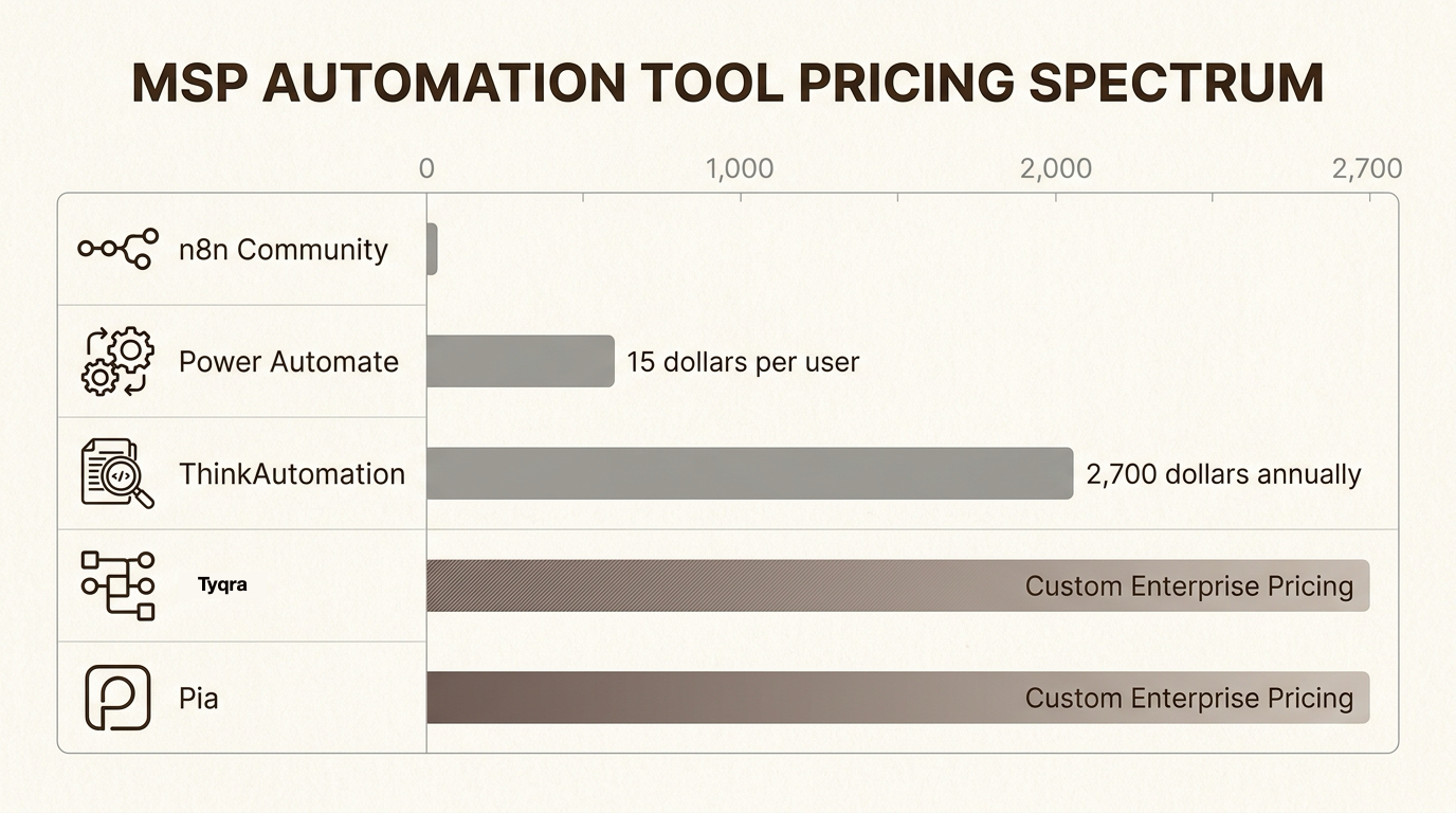 Evaluating different pricing structures allows MSPs to align their automation budget with specific seat counts or execution volumes.