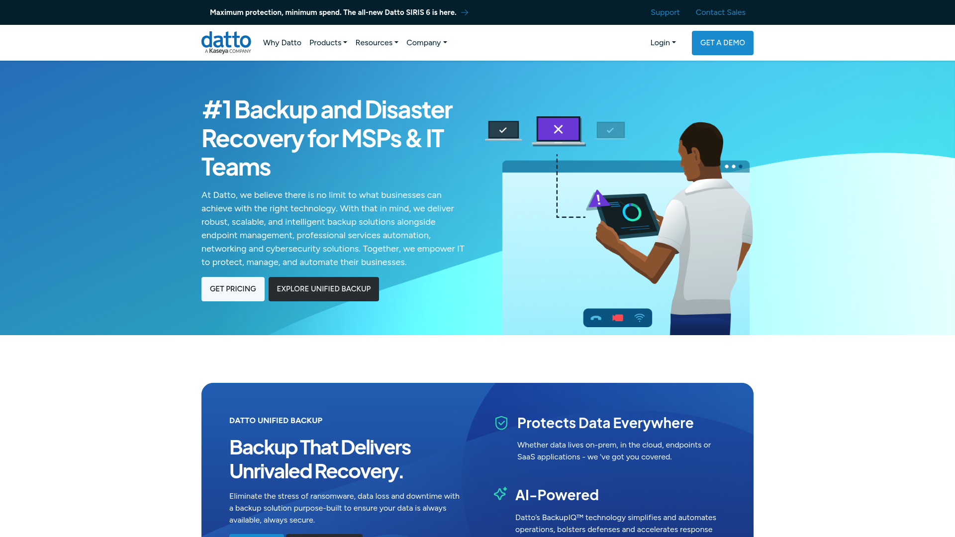 Autotask PSA platform homepage