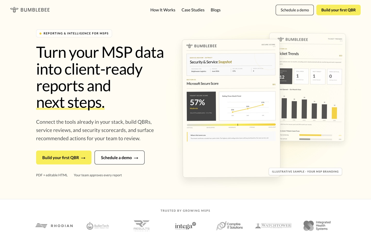 Bumblebee product homepage, August 2026